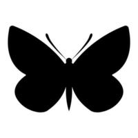 Schmetterling Silhouette isoliert weißer Hintergrund vektor