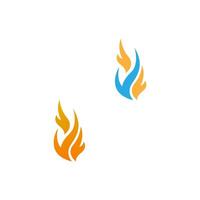 Flamme, Feuer-Symbol-Logo-Design-Vektor-Vorlage vektor