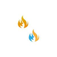 Flamme, Feuer-Symbol-Logo-Design-Vektor-Vorlage vektor