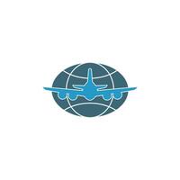 Flugzeug-Symbol-Logo-Design-Vorlage-Vektor vektor