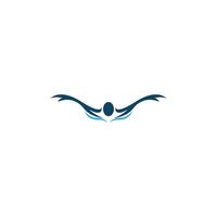 schwimmen. Schwimmen Symbol Logo Design Konzept Illustration vektor