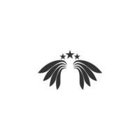 wing logo ikon symbol design mall vektor