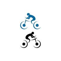 Fahrrad. Fahrrad-Symbol-Logo-Design-Vektor. Vorlage für das Fahrradkonzept vektor