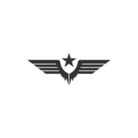 wing logo ikon symbol design mall vektor