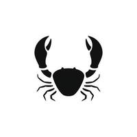 Krabben-Silhouette-Vektor-Design für Logo-Symbol vektor