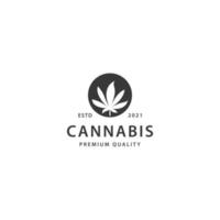 Cannabis-Logo-Symbol-Zeichen-Symbol-Design vektor