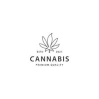 cannabis logotyp ikon tecken symbol design vektor