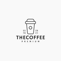 kaffe logotyp ikon tecken symbol design vektor
