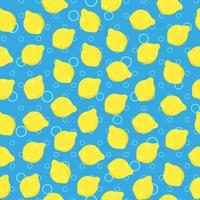 Zitrone nahtlose Muster vektor