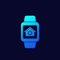 Smart-Home-App für Smartwatch-Symbol vektor