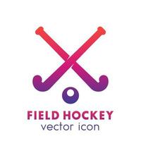 Feldhockey-Symbol, Logoelement über weiß