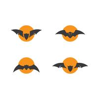 Bat ilustration logotypvektor vektor