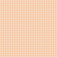 Gingham-Muster Nahtloser karierter Wiederholungsvektor in Orange und Weiß. design für druck, tartan, geschenkpapier, textilien, karierter hintergrund für tischdecken vektor