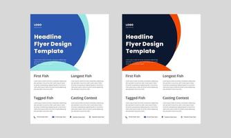Flyer-Design-Vorlage. Business-Flyer-Design-Vorlage. Corporate-Poster-Broschüren-Design. Werbeflyer-Design vektor