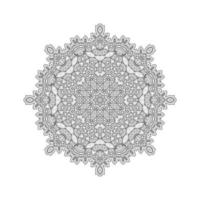 Linienkunst-Mandala-Vektor für Design vektor