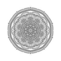 schöner Linienkunst-Mandala-Vektor für Design vektor