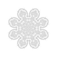 schöne Linie Kunst-Mandala-Vektor vektor