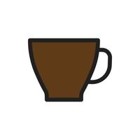 Tasse Kaffee-Symbol für Website, Präsentationssymbol vektor