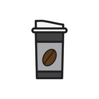 Kaffeetassensymbol für Website, Präsentationssymbol vektor