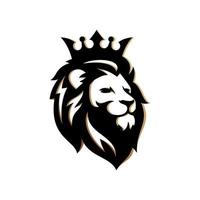 lejonhuvud logotyp formgivningsmall vektor
