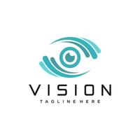 abstrakt vision logotyp vektorbild vektor