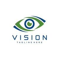 abstrakt vision logotyp vektor mall