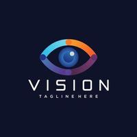 abstrakt vision logotyp vektorbild vektor