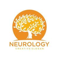 Neuro-Gehirn-Logo-Symbol für Gesundheitsunternehmen, medizinisches Zentrum, Vektorvorlage für Ärzte vektor