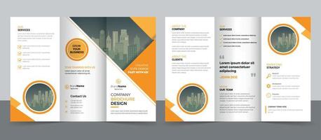 Designvorlage für dreifache Broschüren für Ihr Unternehmen, Ihr Unternehmen, Ihr Geschäft, Ihre Werbung, Ihr Marketing, Ihre Agentur und Ihr Internetgeschäft vektor