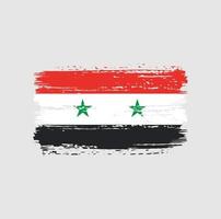 syriens flagga penseldrag. National flagga vektor