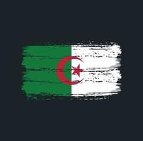 algeriska flaggan penseldrag. National flagga vektor