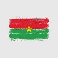 burkina faso flagga penseldrag. National flagga vektor