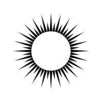 solsken. sunburst ikon. retro.burst design. solljus. vektor illustration.