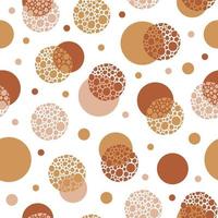 abstrakt sömlösa mönster med färgglada doodle cirklar och prickar på vit bakgrund. trendig vektordesign för papper, omslag, tyg, textil, tapeter, inredning vektor