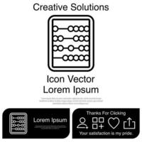 abacus icon vektor eps 10