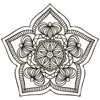 Mandala. Blumenverzierung vektor