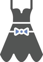 Hochzeit weibliches Kleid Symbol Stil vektor