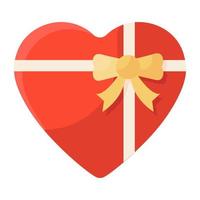 kärlek hjärta ikon i platt design vektor