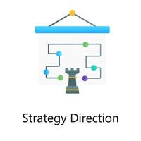 flacher Gradientenvektor der Strategierichtung, taktische Sitemap vektor