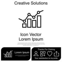 Diagramm Diagramm Symbol Vektor eps 10