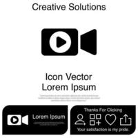 videokamera ikon vektor eps 10