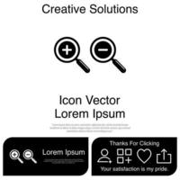 Zoom-Icon-Vektor eps 10 vektor