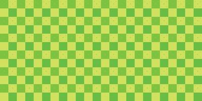 karierter Stoff Textilstoff Gingham-Tischdecke schöne grüne Farbe abstrakte Hintergrundtextur quadratische Tapete Dekorationsmuster nahtlose Vektorillustration vektor