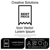 bester Preis-Icon-Vektor eps 10 vektor