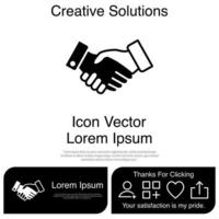 Handshake-Icon-Vektor eps 10 vektor