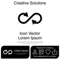 infinity icon vektor eps 10