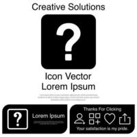 Fragezeichen-Icon-Vektor eps 10 vektor