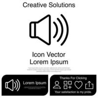 Sound-Icon-Vektor eps 10 vektor