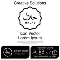 Halal-Icon-Vektor eps 10 vektor
