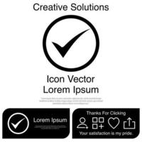 tick icon vektor eps 10